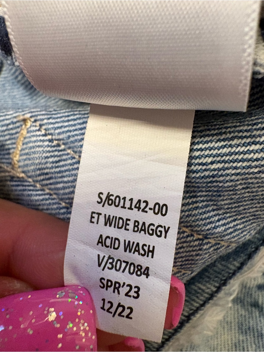 NWOT GAP Wide Baggy Low Rise Acid Wash Jeans Women’s 28/6 - Picture 12 of 14